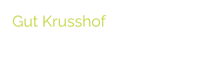 Gut Krusshof Eventlocation für Veranstaltungen aller Art -> Website, Grafik & Print, Social Media