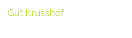 Gut Krusshof Eventlocation für Veranstaltungen aller Art -> social media . web . grafik & print . sound